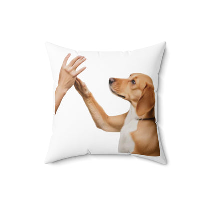 High Five Spun Polyester Square Pillow