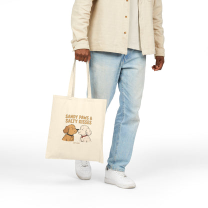 sandy Paws Salty Kisses Tote Bag - tote Bags Designed by Skylaki