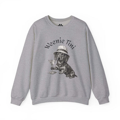 Skylaki Brand Unisex— 'Weenie Tini' Dachshund Cocktail Crewneck
