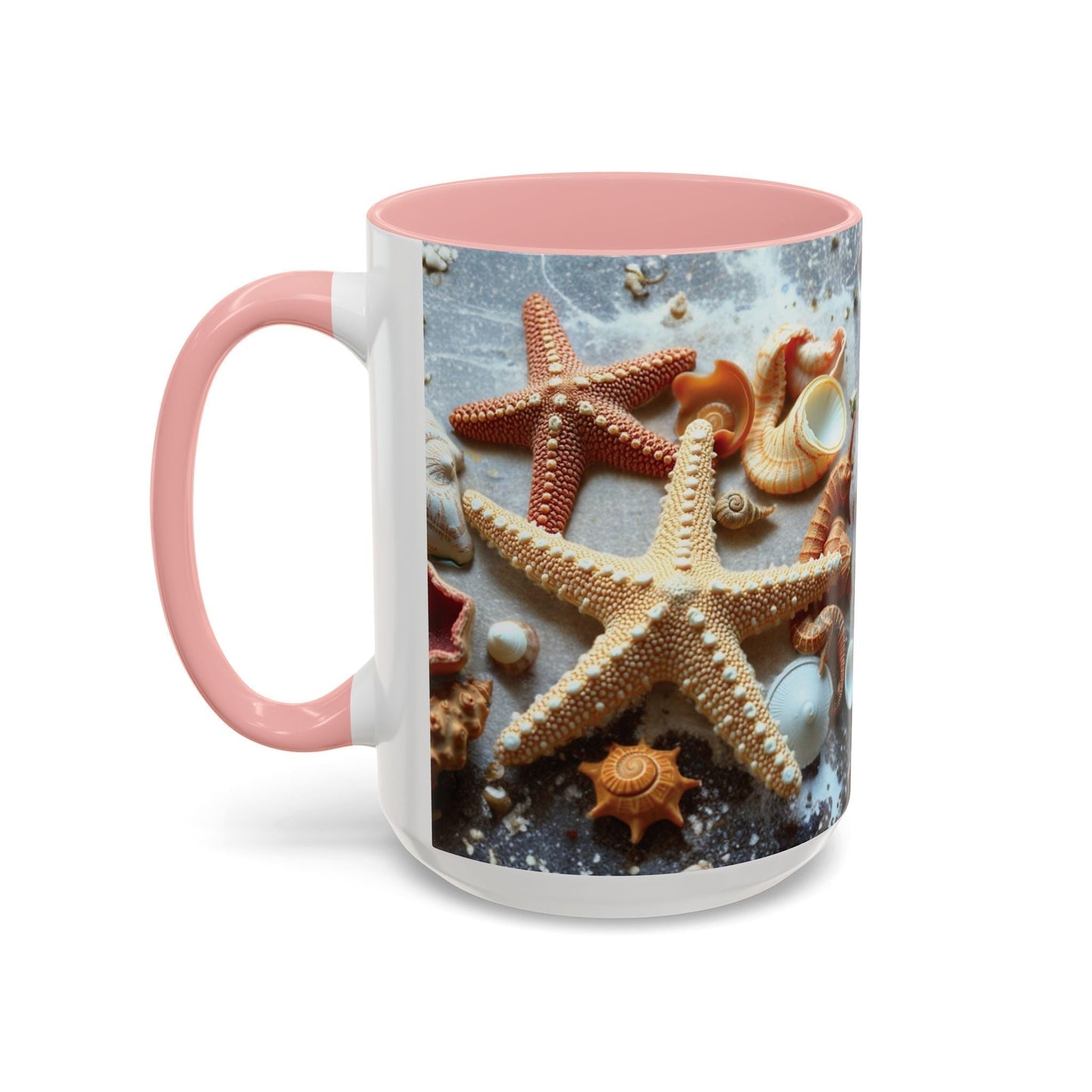 Drinkware: Beach-Themed Accent Coffee Mug with Nautical Design