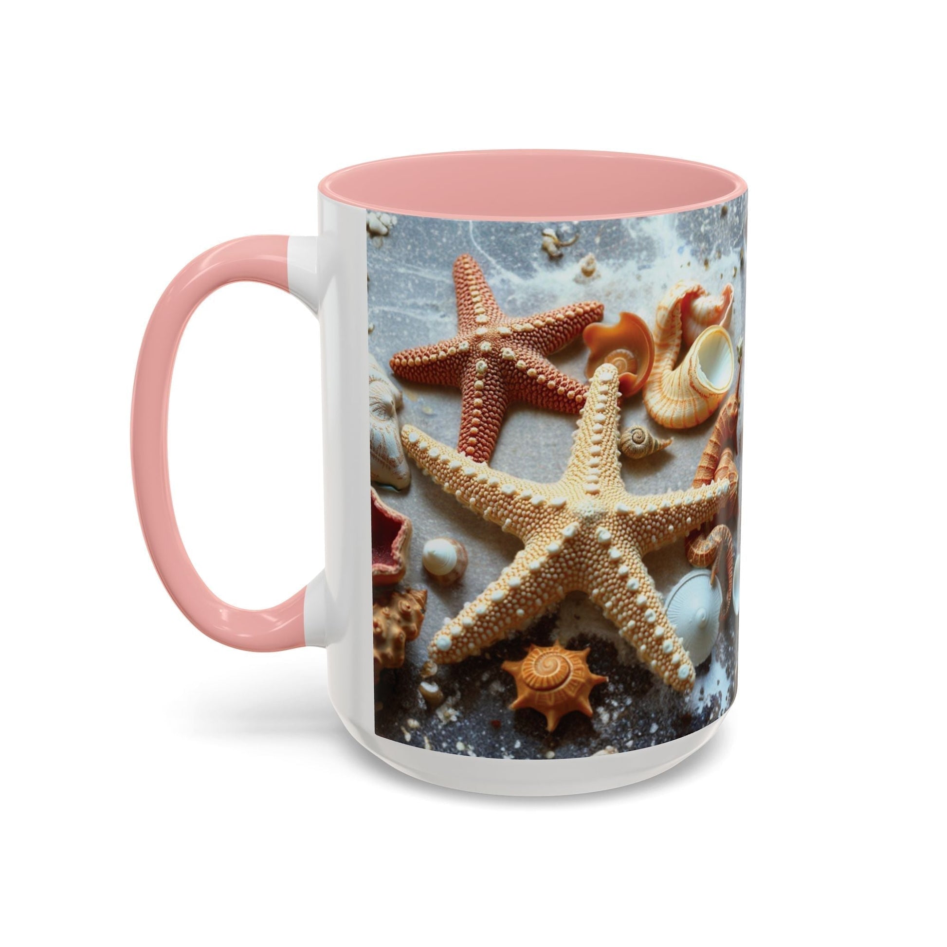 Drinkware: Beach-Themed Accent Coffee Mug with Nautical Design