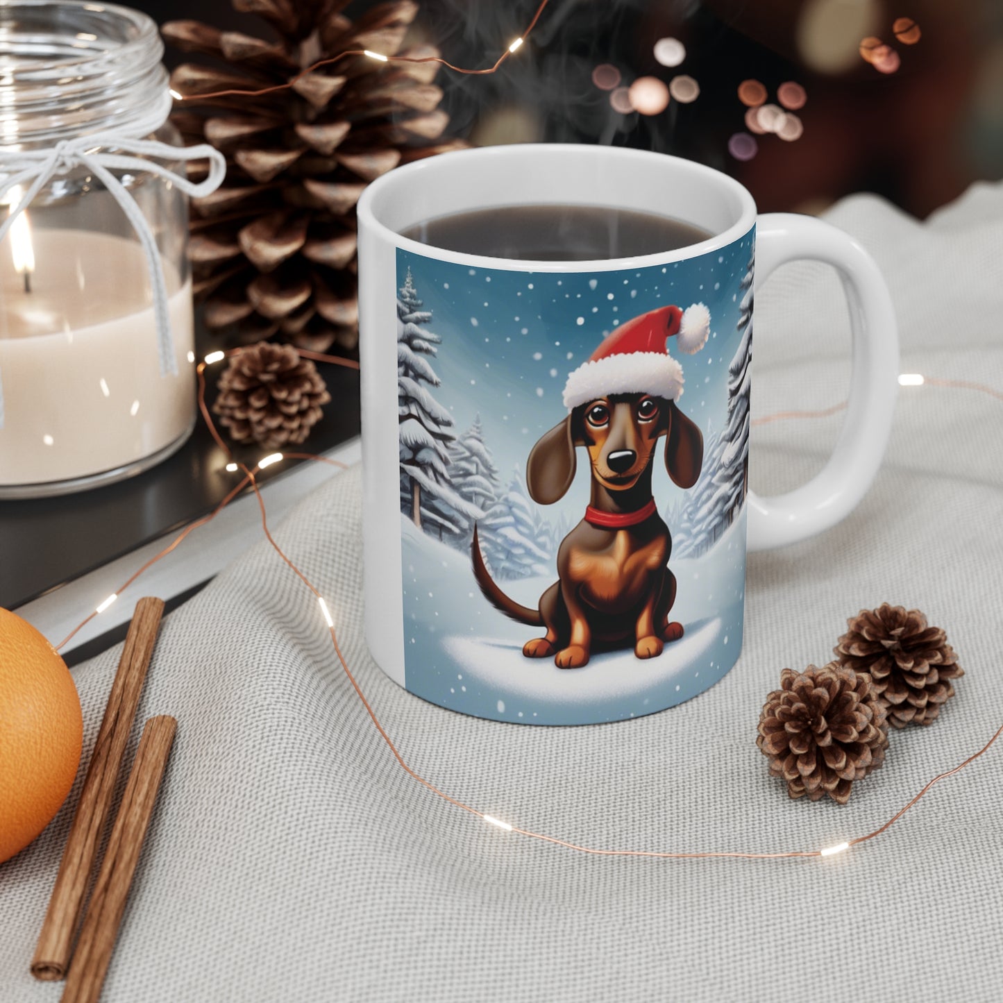 Weiner Winter Holiday Mug 11oz