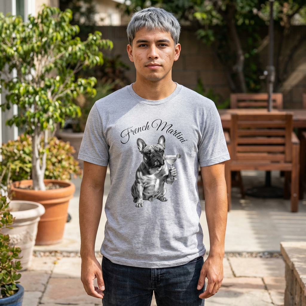 Unisex Soft Style T Shirt | French Martini Design Comfort