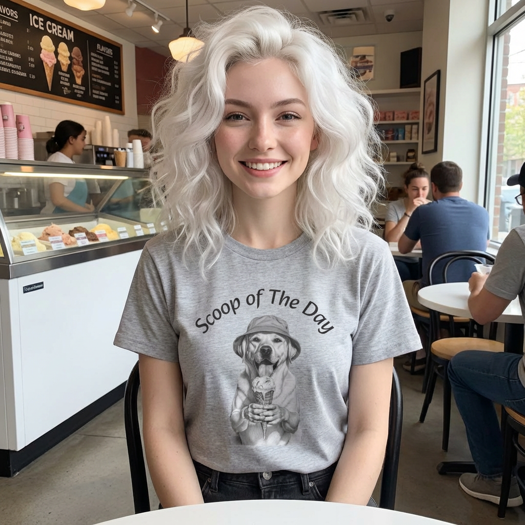 Ice Cream Pup Unisex T-Shirt - Soft and High Quality Tee