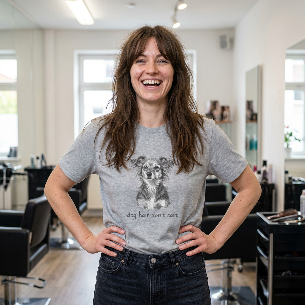 Dog Hair Don't Care T-Shirt - Cute Tee for Dog Lovers
