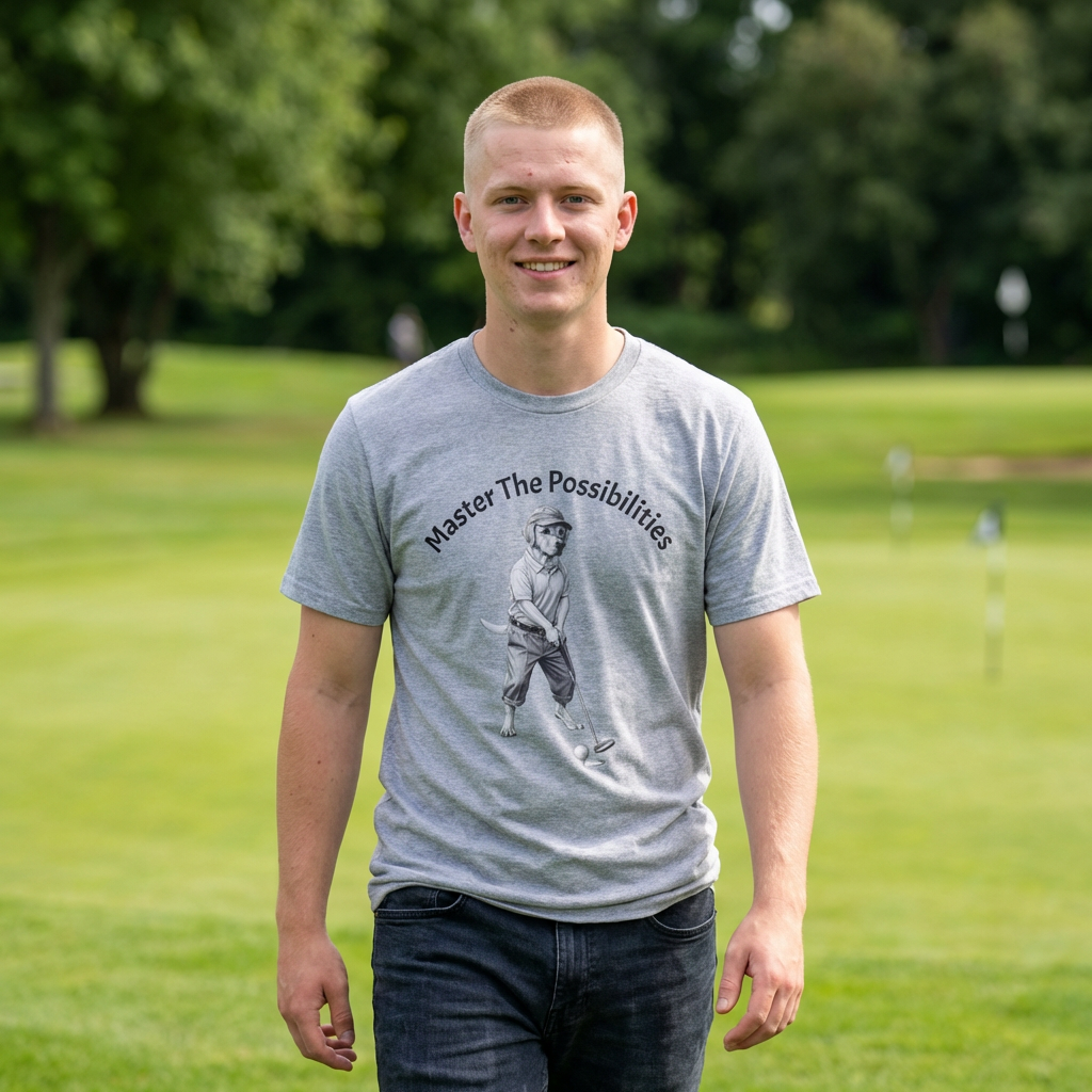 Golf Vintage Illustration T‑Shirt — Motivational Tee
