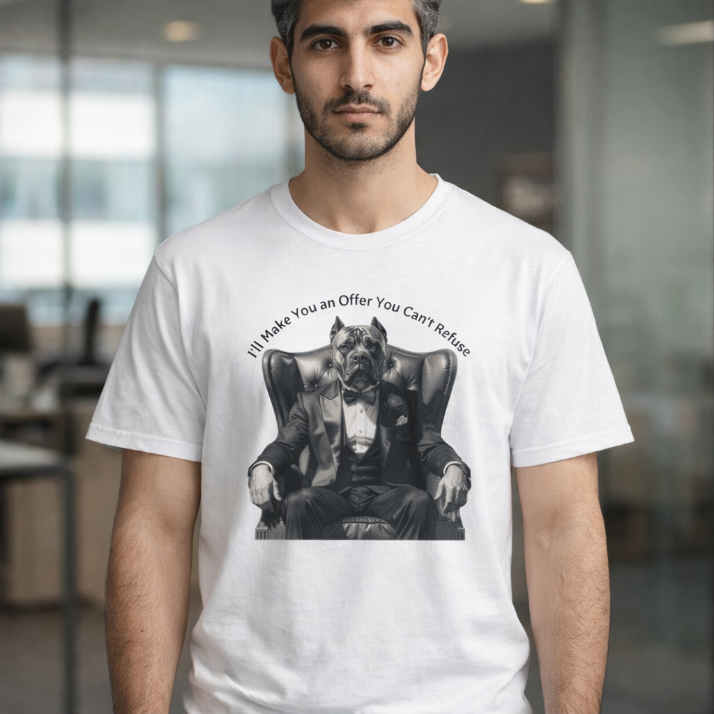 Dogfather T Shirt "Make Me an Offer I Can't Refuse" Graphic Tee