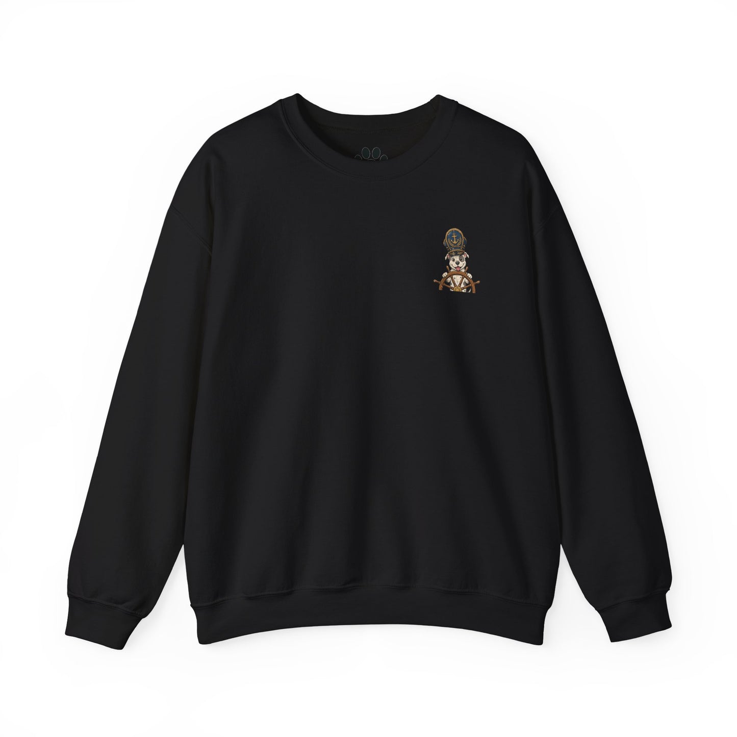 Captain Pitball Sweatshirt Nautical Dog Unisex Skylaki Design