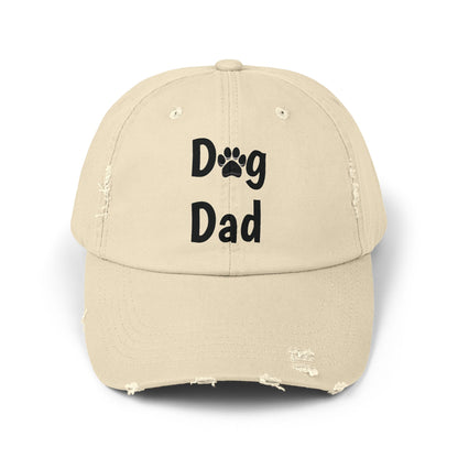 Unisex Distressed Dog Dad Cap