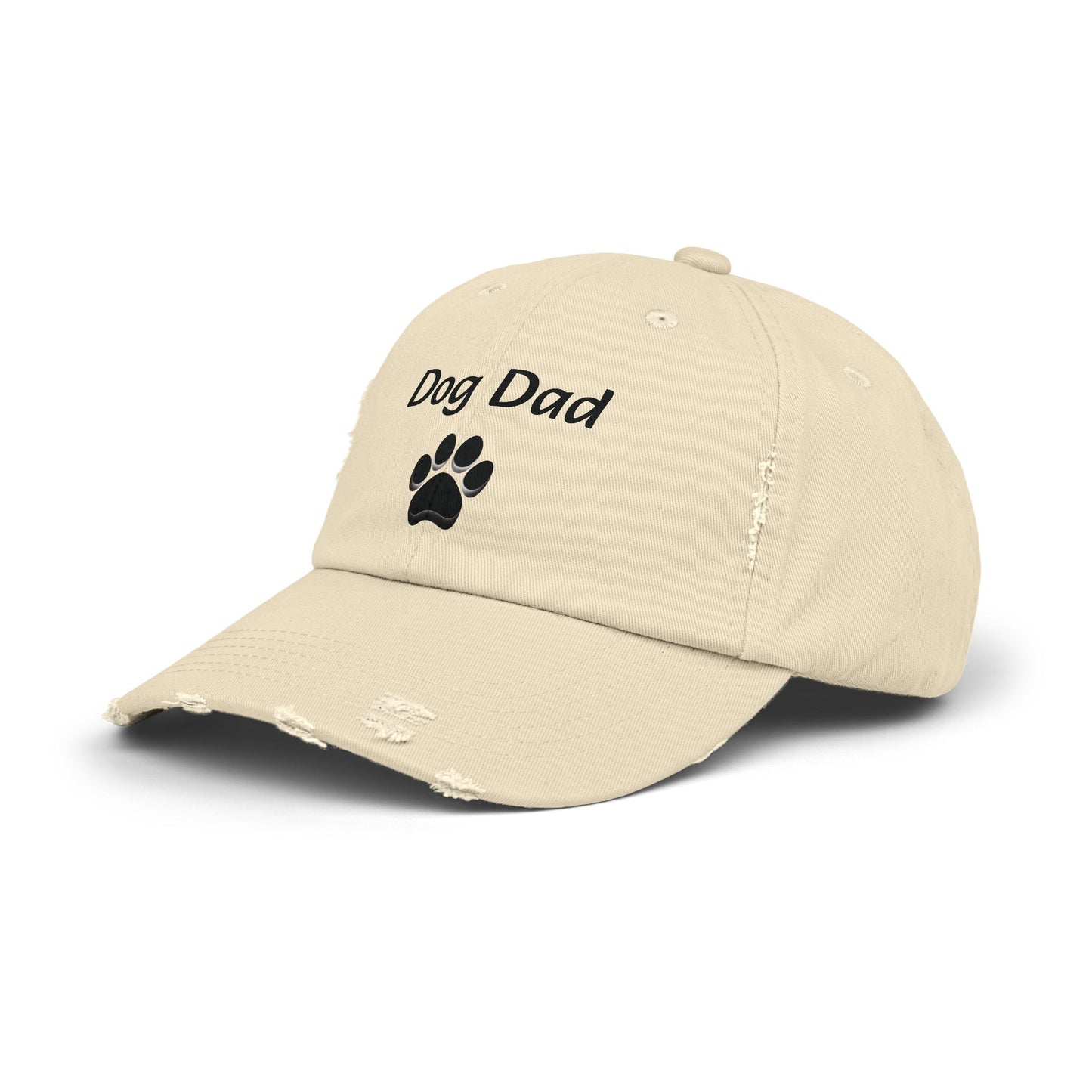 Unisex Distressed Dog Dad Cap