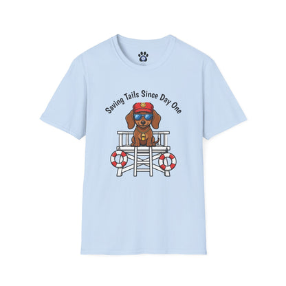 Doxie Lifeguard Tee Unisex – "Saving Tails Since Day One" T-shirt by Skylaki