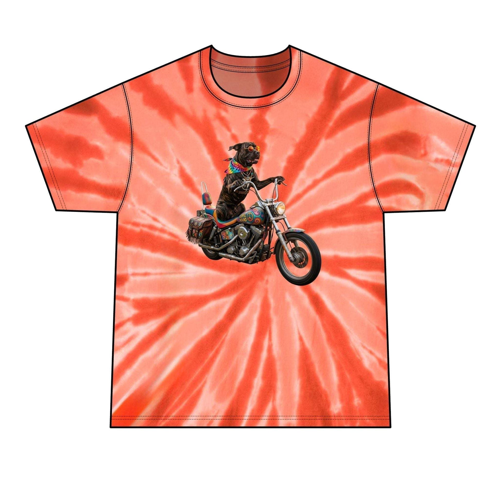 Men's Tie-Dye Motorcycle T‑Shirt