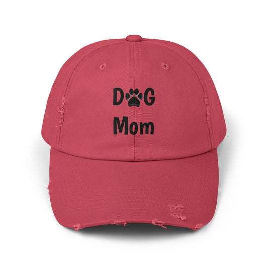 Unisex Distressed Dog Mom Cap