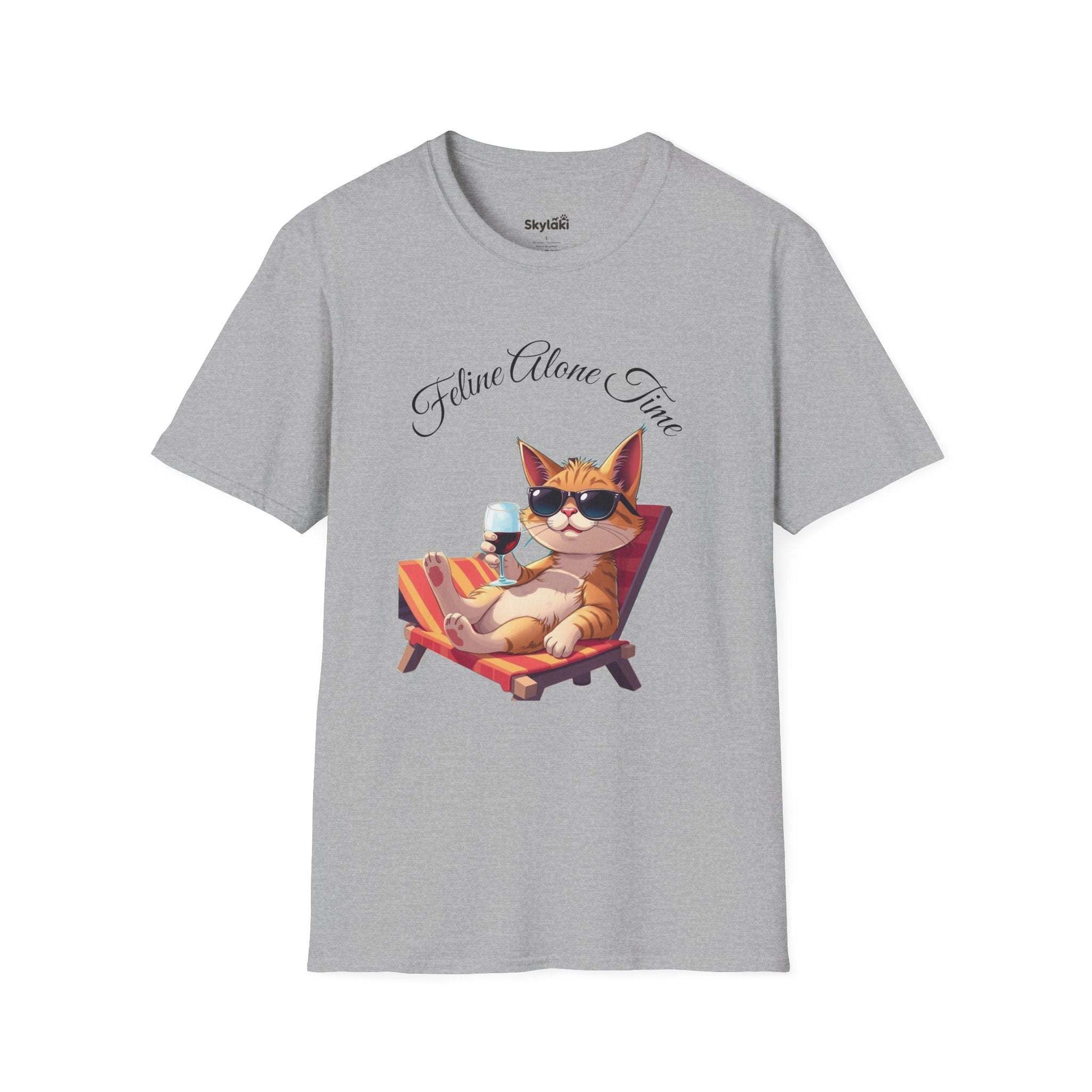 Feline Alone Time Unisex T-Shirt - Cozy Cat Design for Cat Lovers