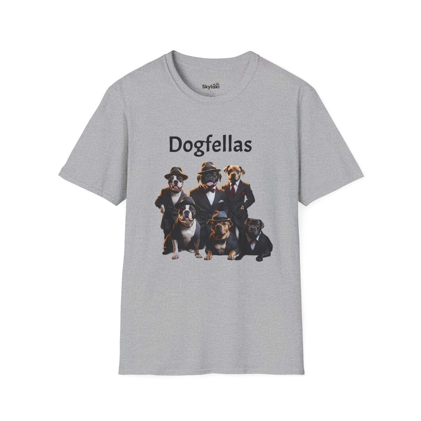 Dogfellas Graphic T-Shirt — Funny Mafia Dogs Tee for Dog Lovers