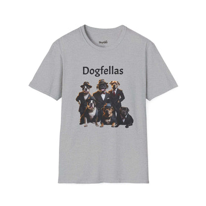 Dogfellas Graphic T-Shirt — Funny Mafia Dogs Tee for Dog Lovers