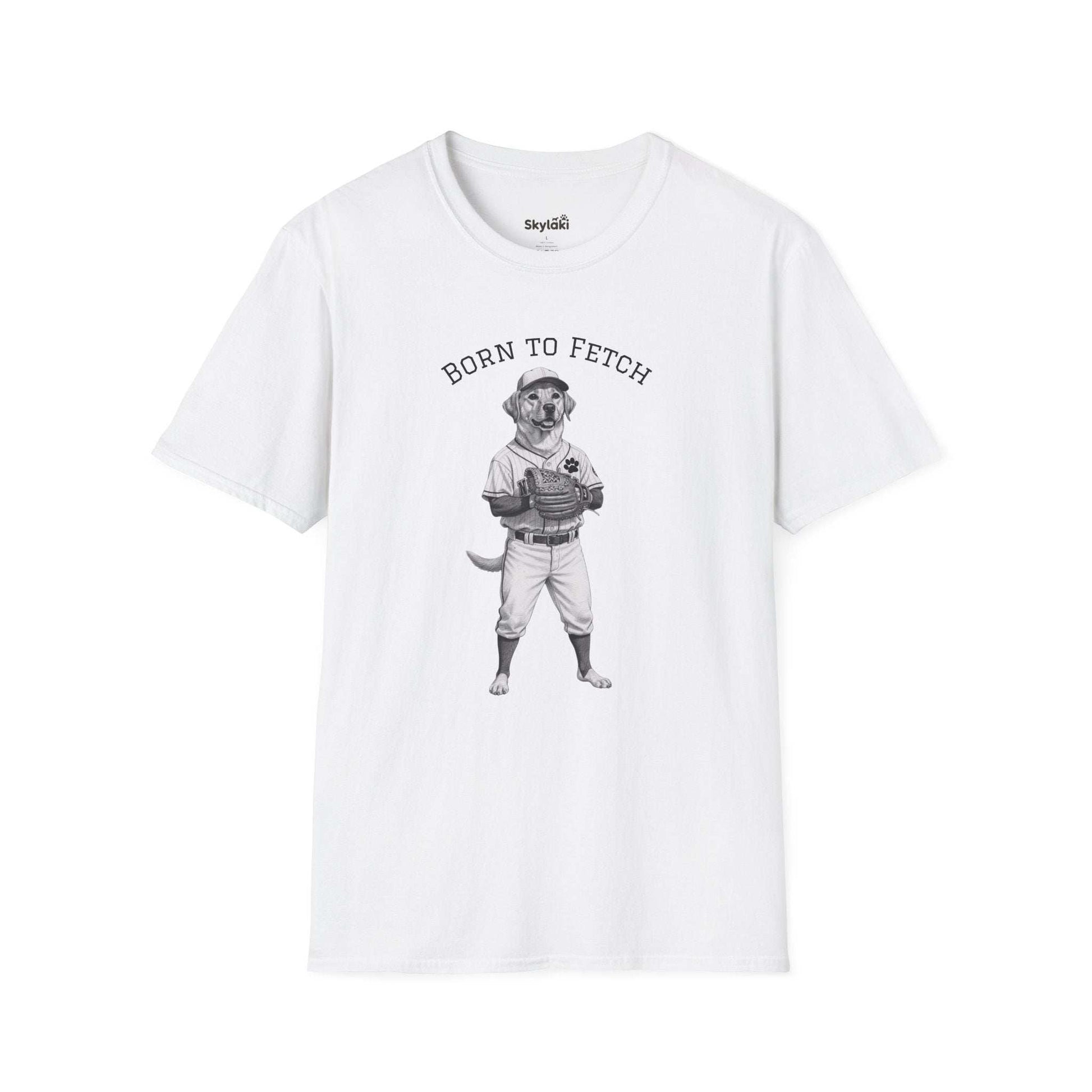 Dog Baseball T-Shirt | Born to Fetch Comfortable, Stylish Dog Tee