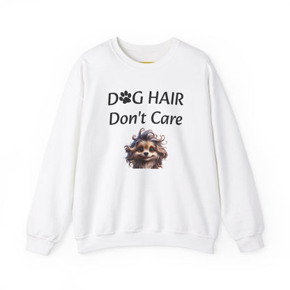 Sweatshirt Crewneck Unisex Heavy Blend Dog Hair Don't Care Style