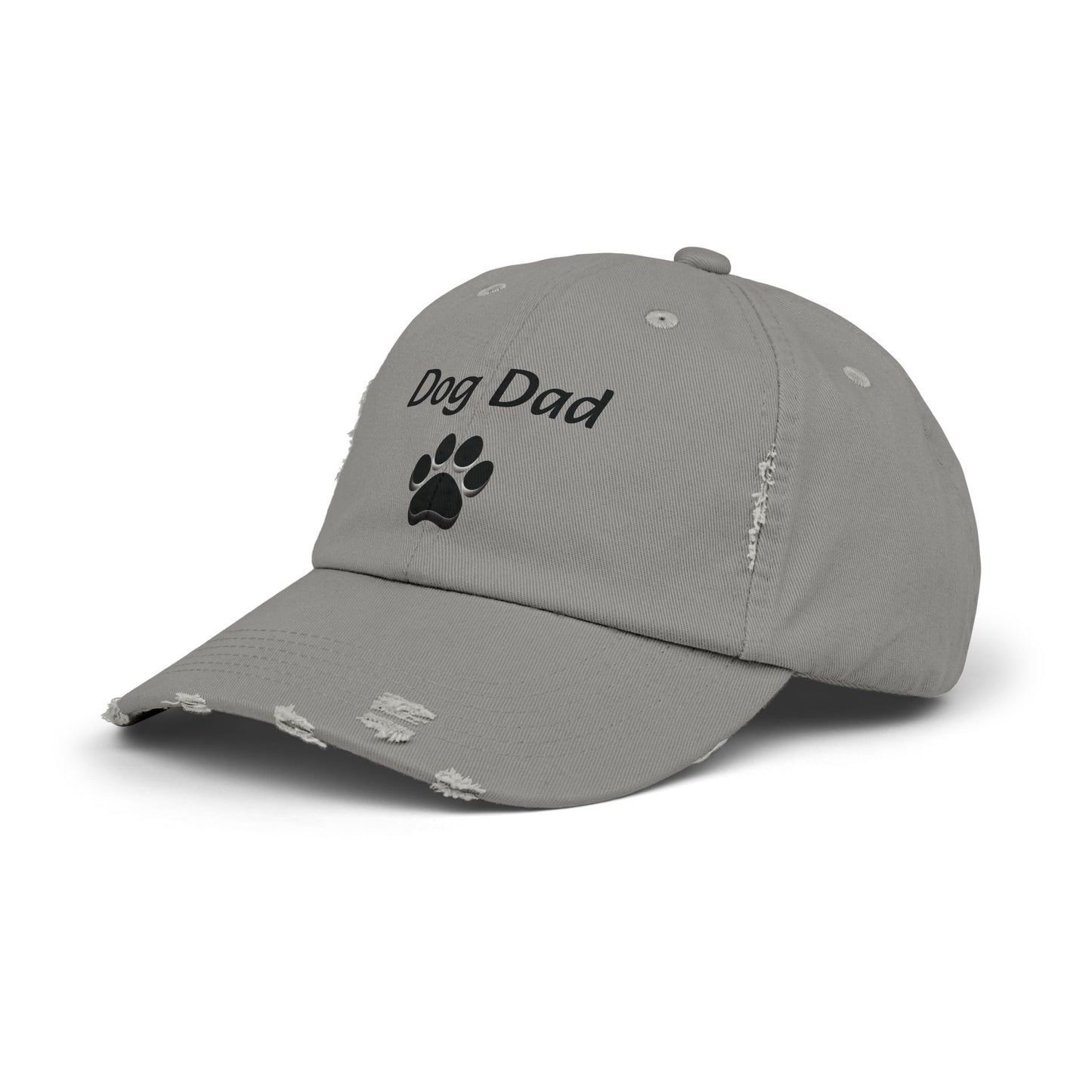 Unisex Distressed Dog Dad Cap