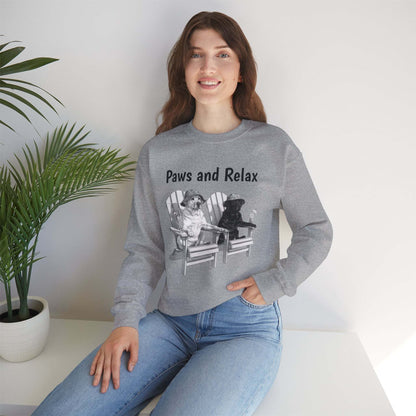 Paws and Relax Crewneck Sweatshirt - Soft Comfort.