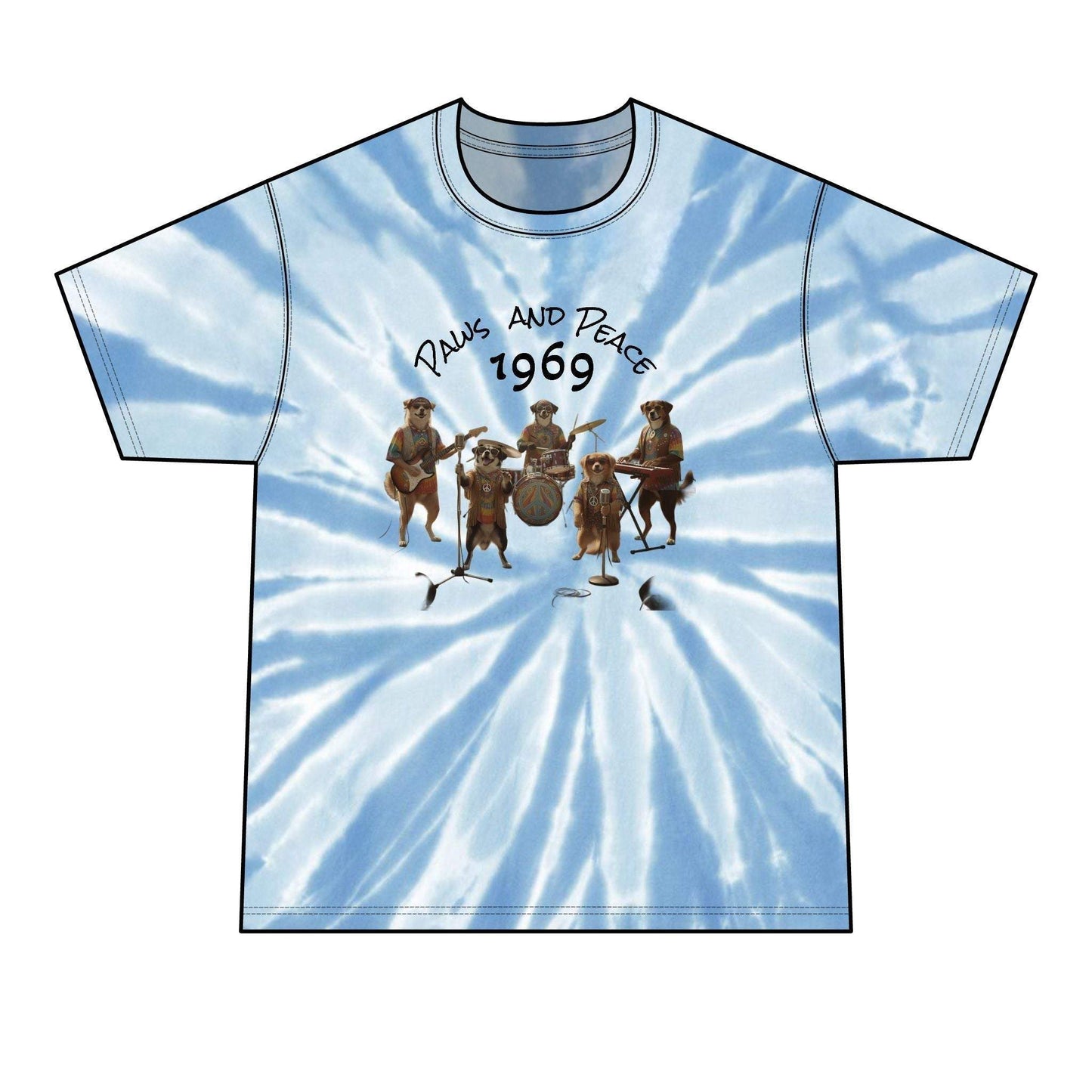 1969 Peace & Pals Tie-Dye Tee