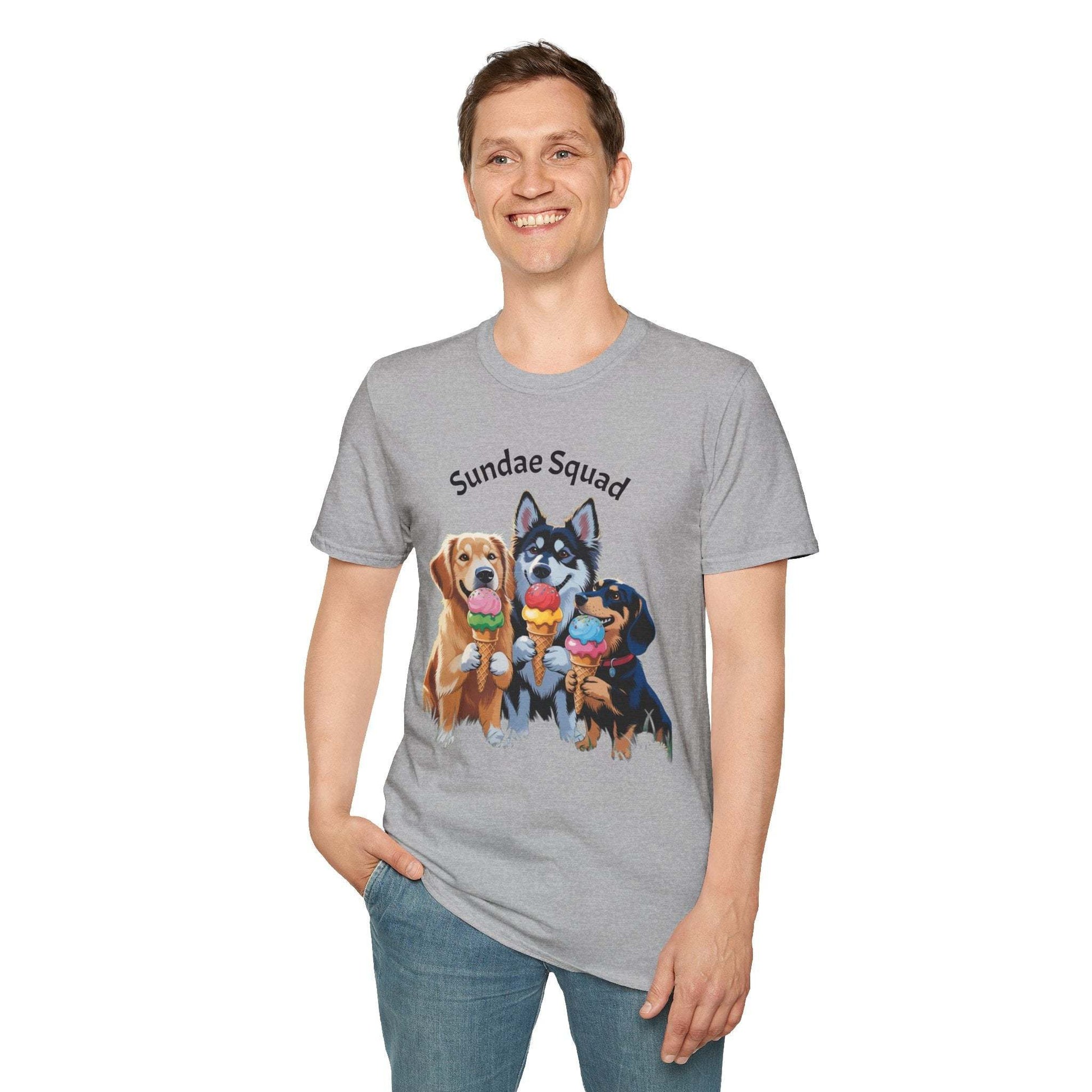 Sundae Squad Dog T-Shirt — Cute Ice Cream Puppies Tee