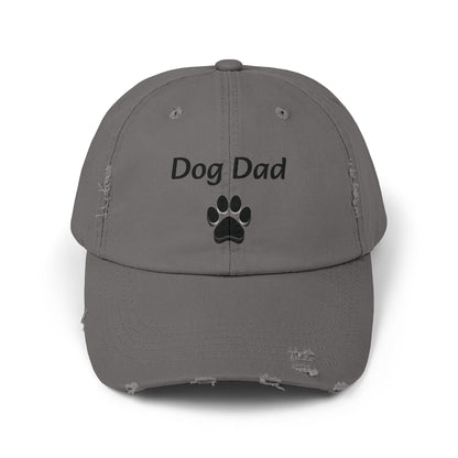 Unisex Distressed Dog Dad Cap