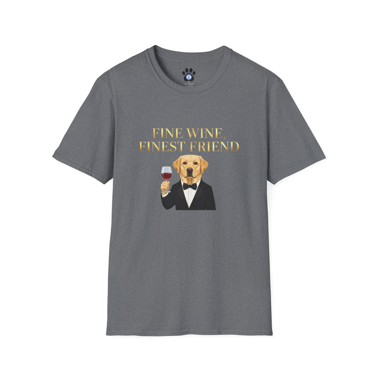 Labrador Wine Tuxedo Shirt Unisex t-shirt by Skylaki