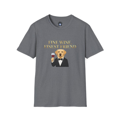Labrador Wine Tuxedo Shirt Unisex t-shirt by Skylaki