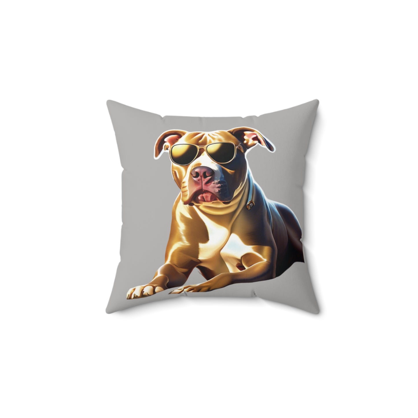 Pit Bull Spun Polyester Square Pillow