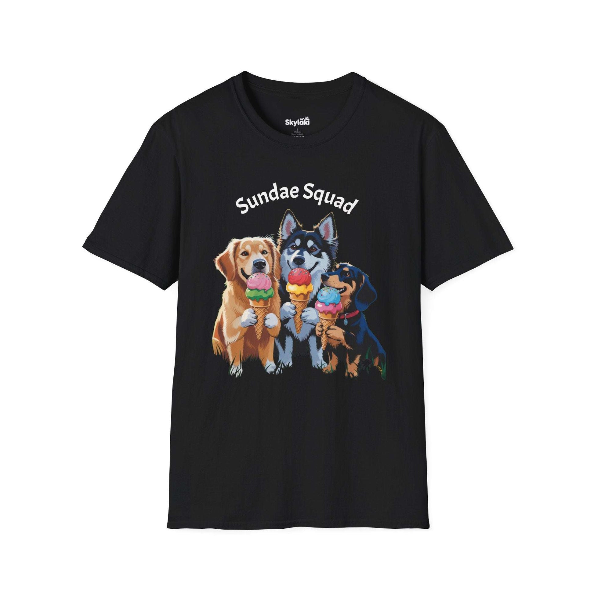 Sundae Squad Dog T-Shirt — Cute Ice Cream Puppies Tee