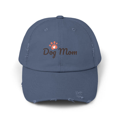 Unisex Distressed Dog Mom Cap