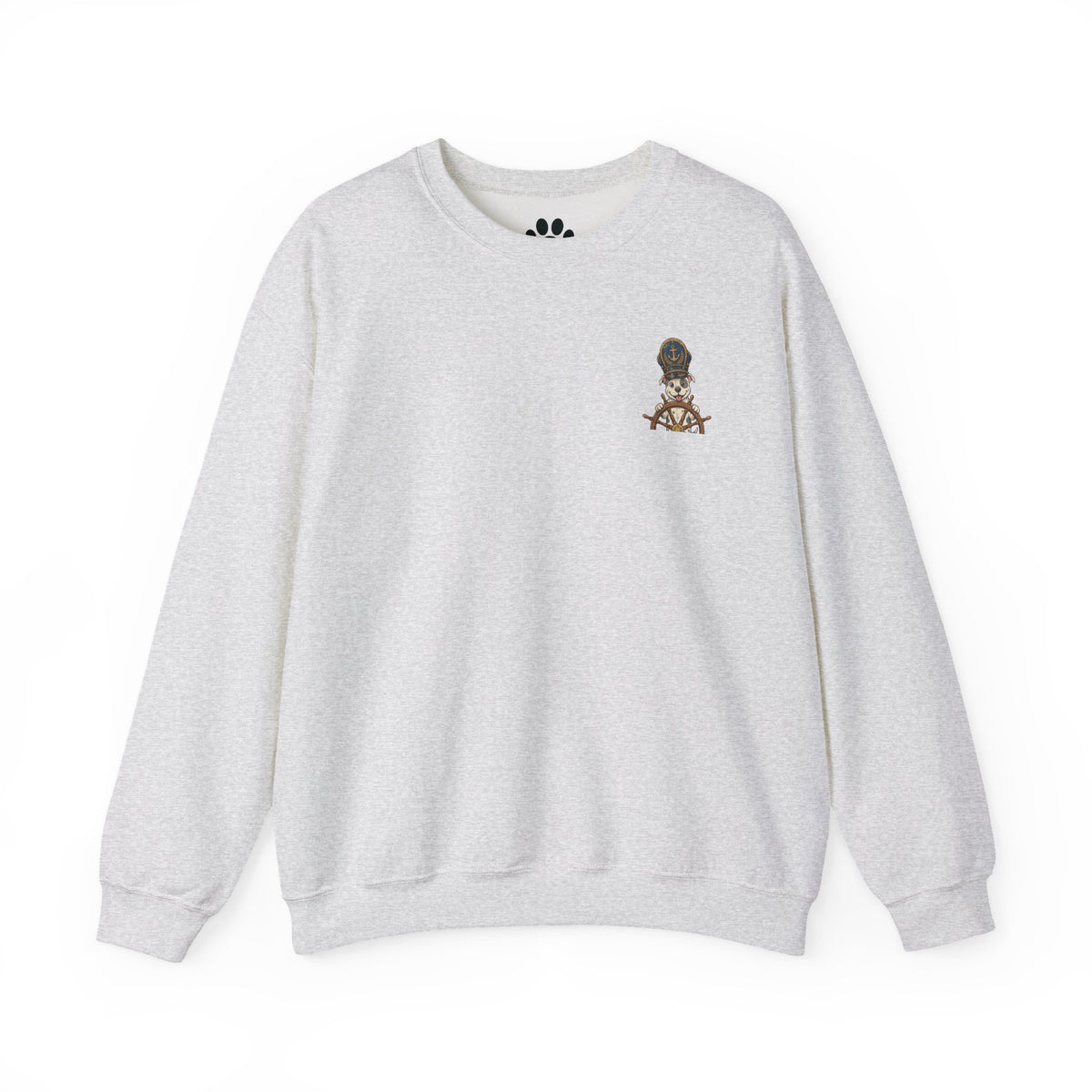 Captain Pitball Sweatshirt Nautical Dog Unisex Skylaki Design