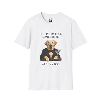 I Spend Five O'Clock With My Dog T-Shirt – Funny Dog Martini T-shirt Unisex By Skylaki