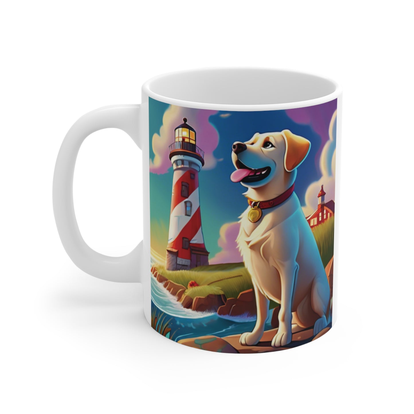 Lighthouse Dog Mug 11oz