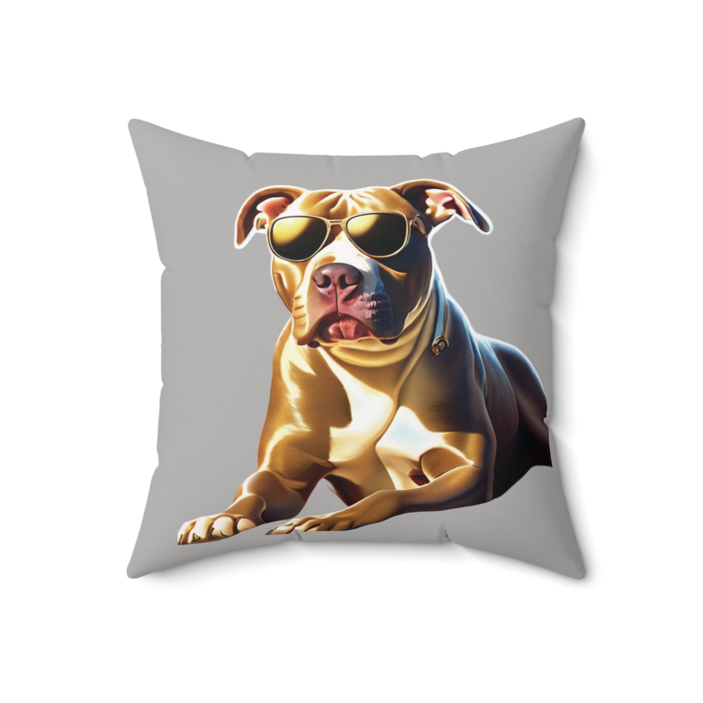 Pit Bull Spun Polyester Square Pillow