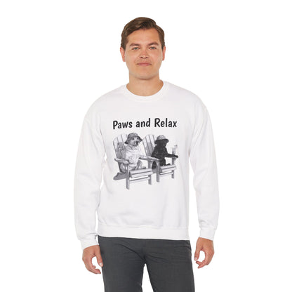 Paws and Relax Crewneck Sweatshirt - Soft Comfort.