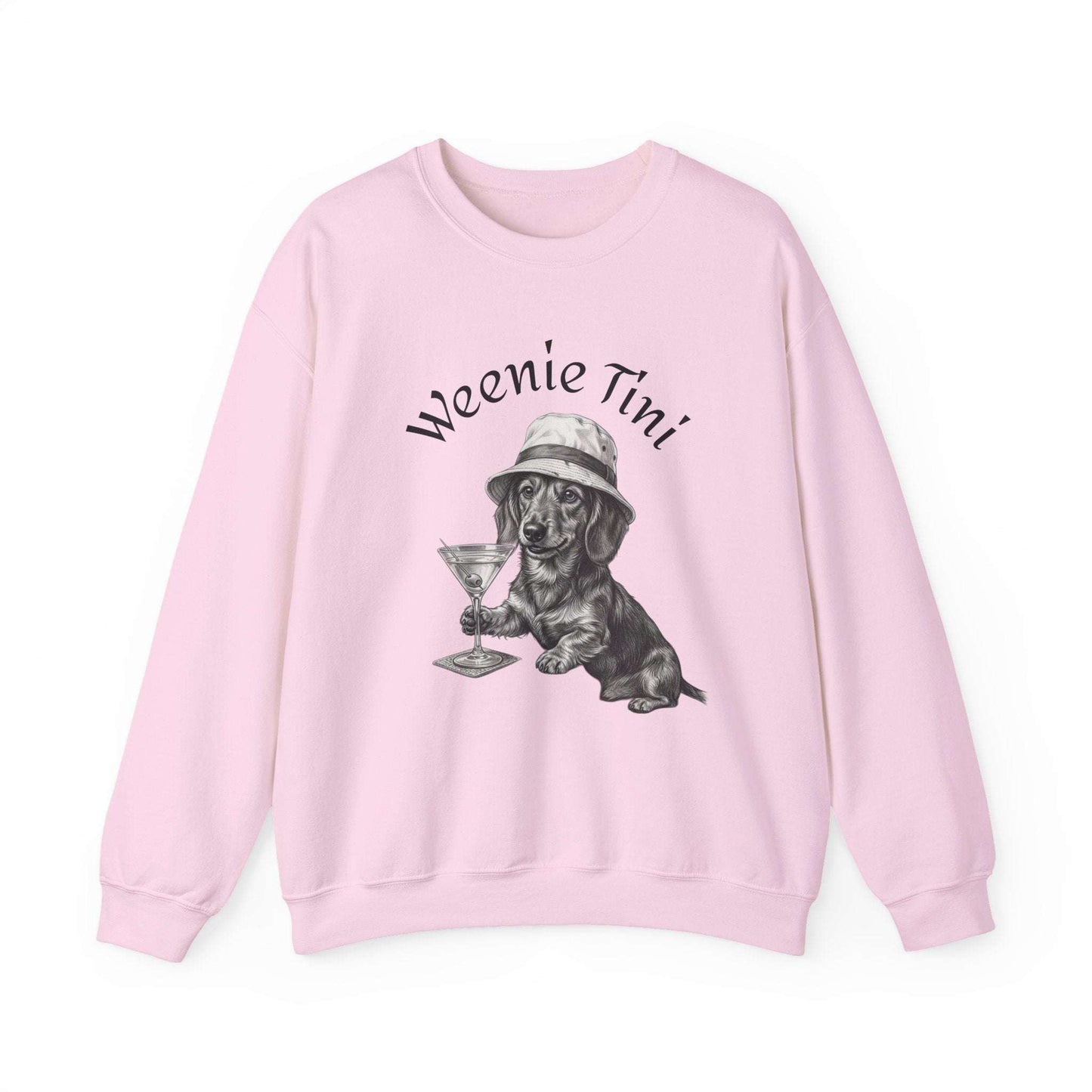 Weenie Tini' Dachshund Cocktail Crewneck