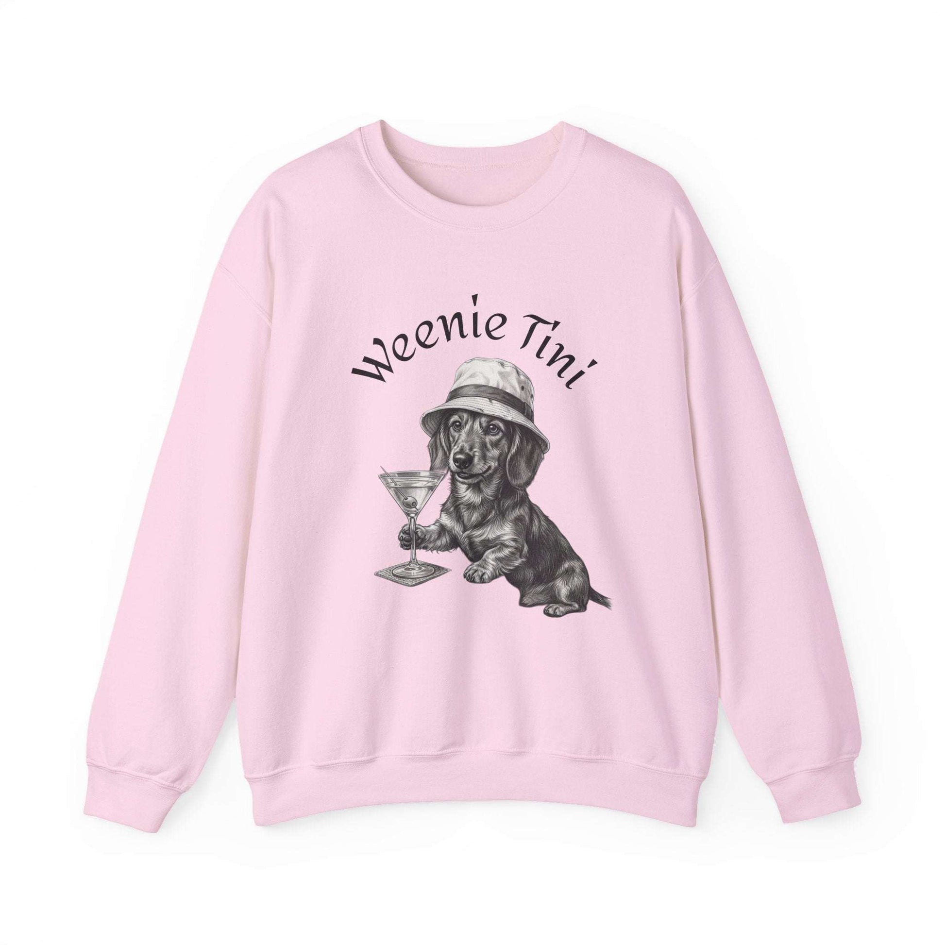 Weenie Tini' Dachshund Cocktail Crewneck