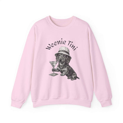 Weenie Tini' Dachshund Cocktail Crewneck