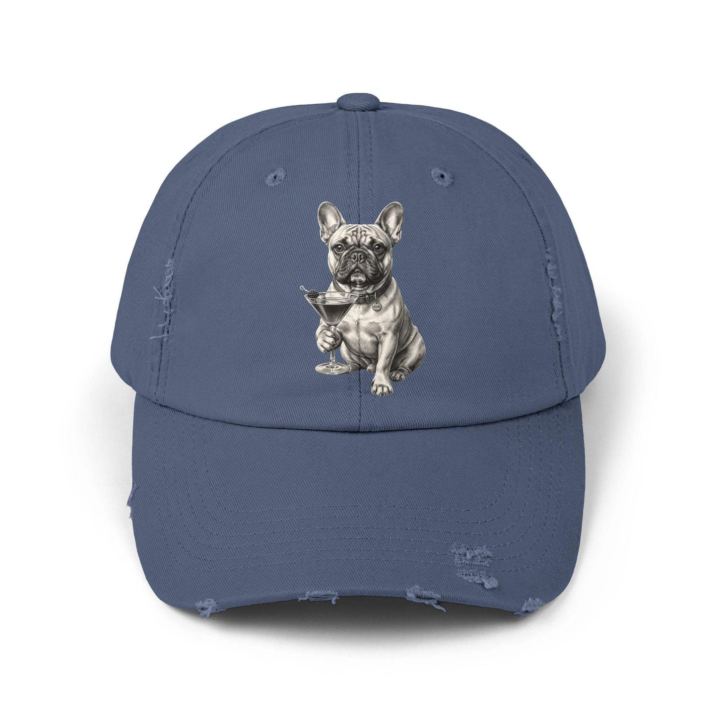 Baseball Cap - Distressed French Bulldog Vintage Dog Lover Hat
