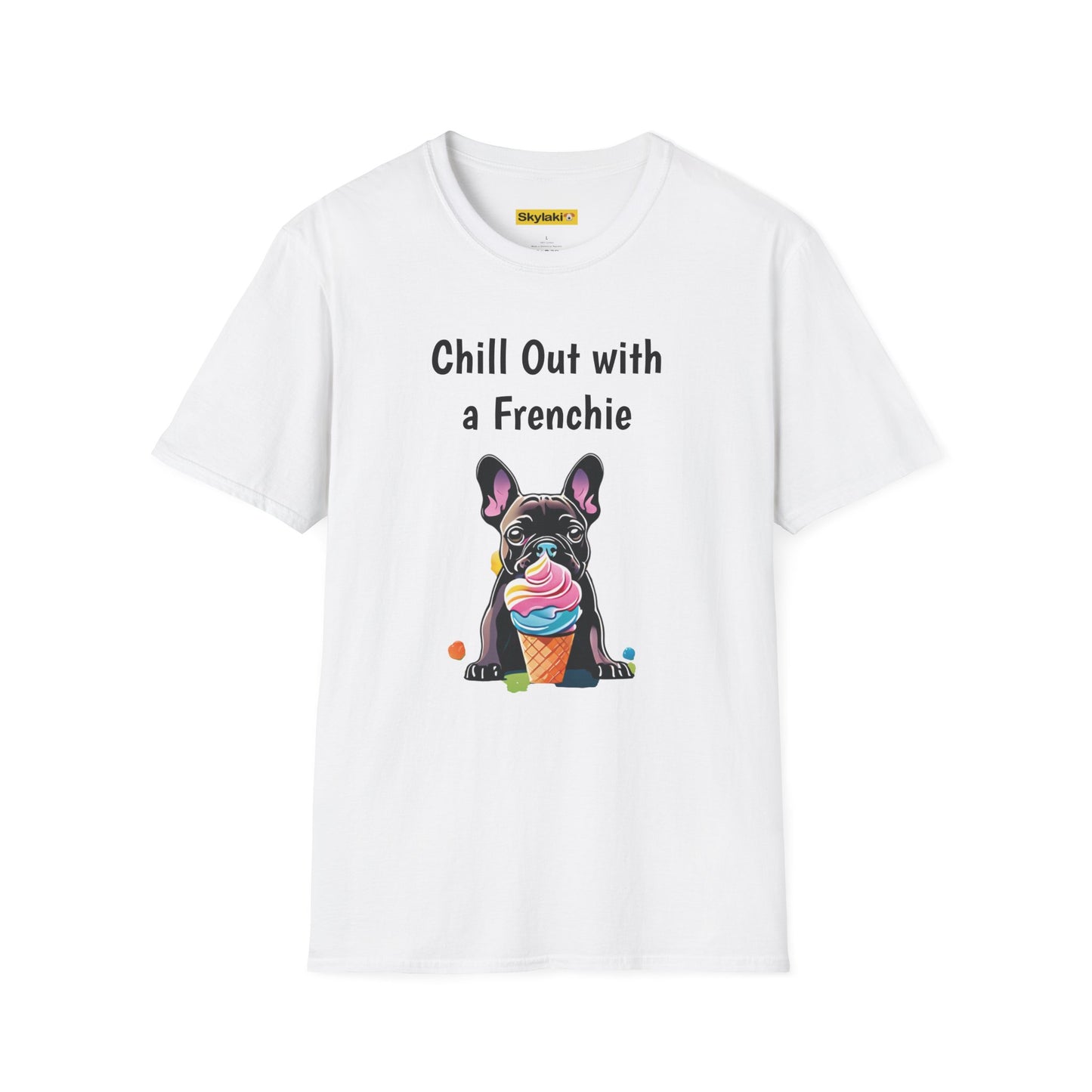 Ice Cream Frenchie  Softstyle T-Shirt