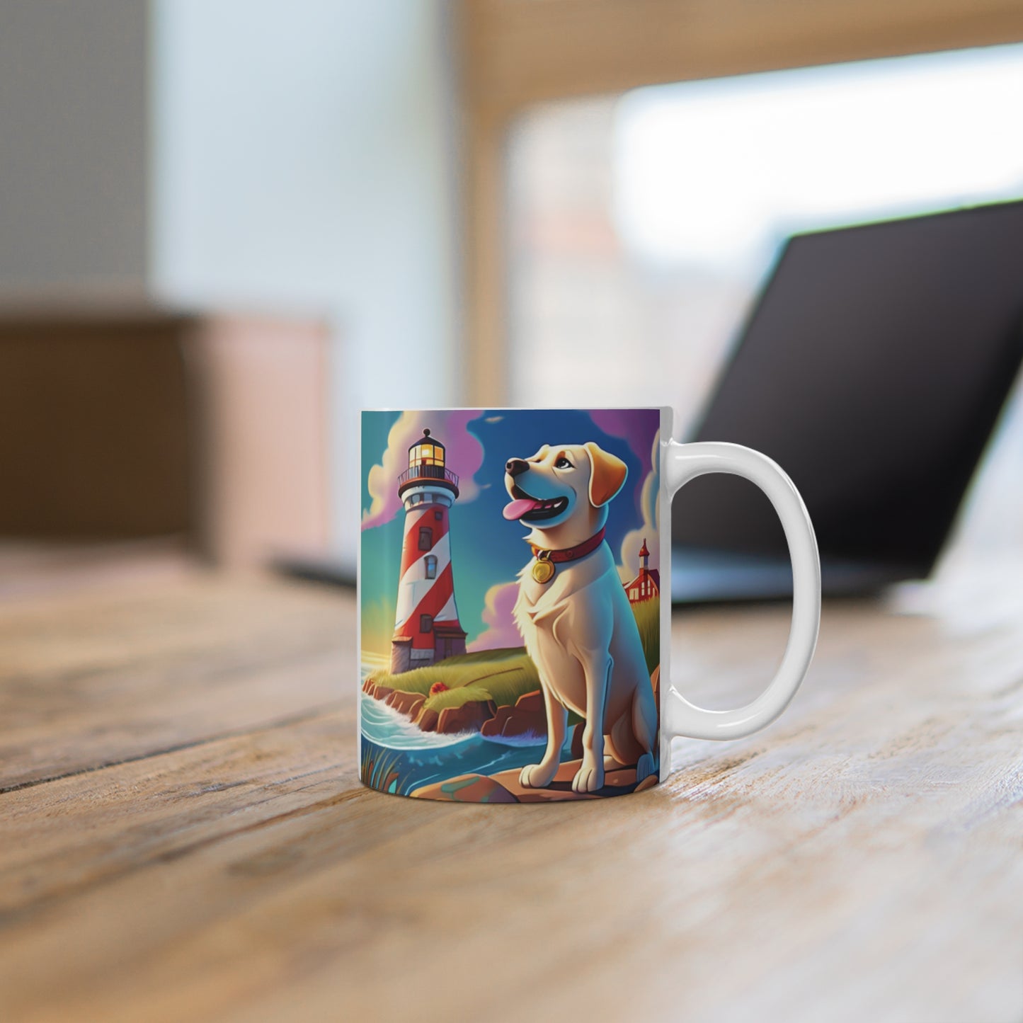 Lighthouse Dog Mug 11oz