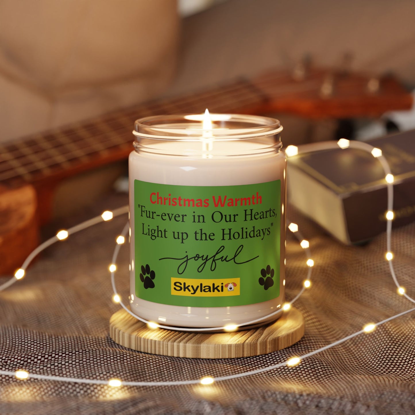 Christmas Warmth Scented Soy Candle, 9oz