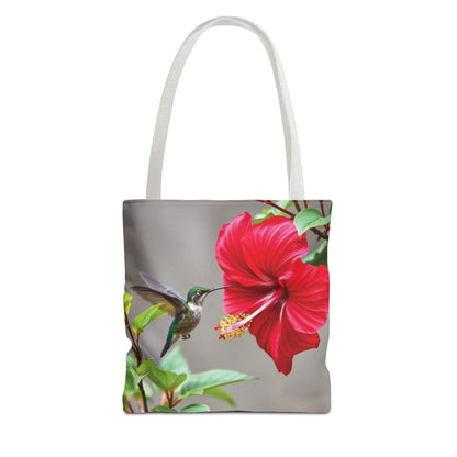 Hummingbird Tote Bag, Floral Shopping Bag, Eco-Friendly Beach Tote