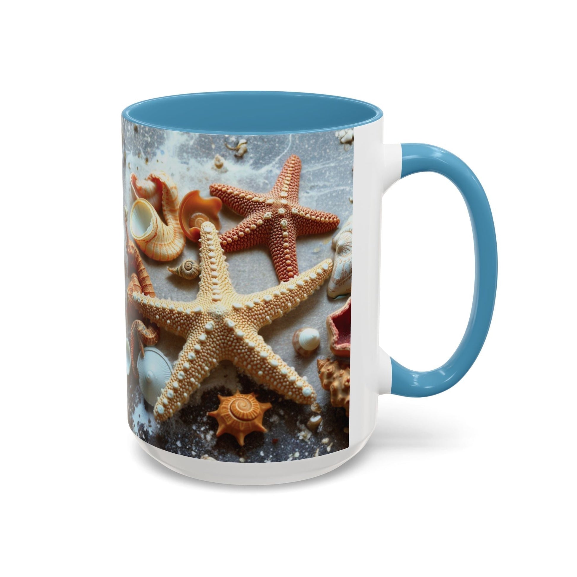 Drinkware: Beach-Themed Accent Coffee Mug with Nautical Design 