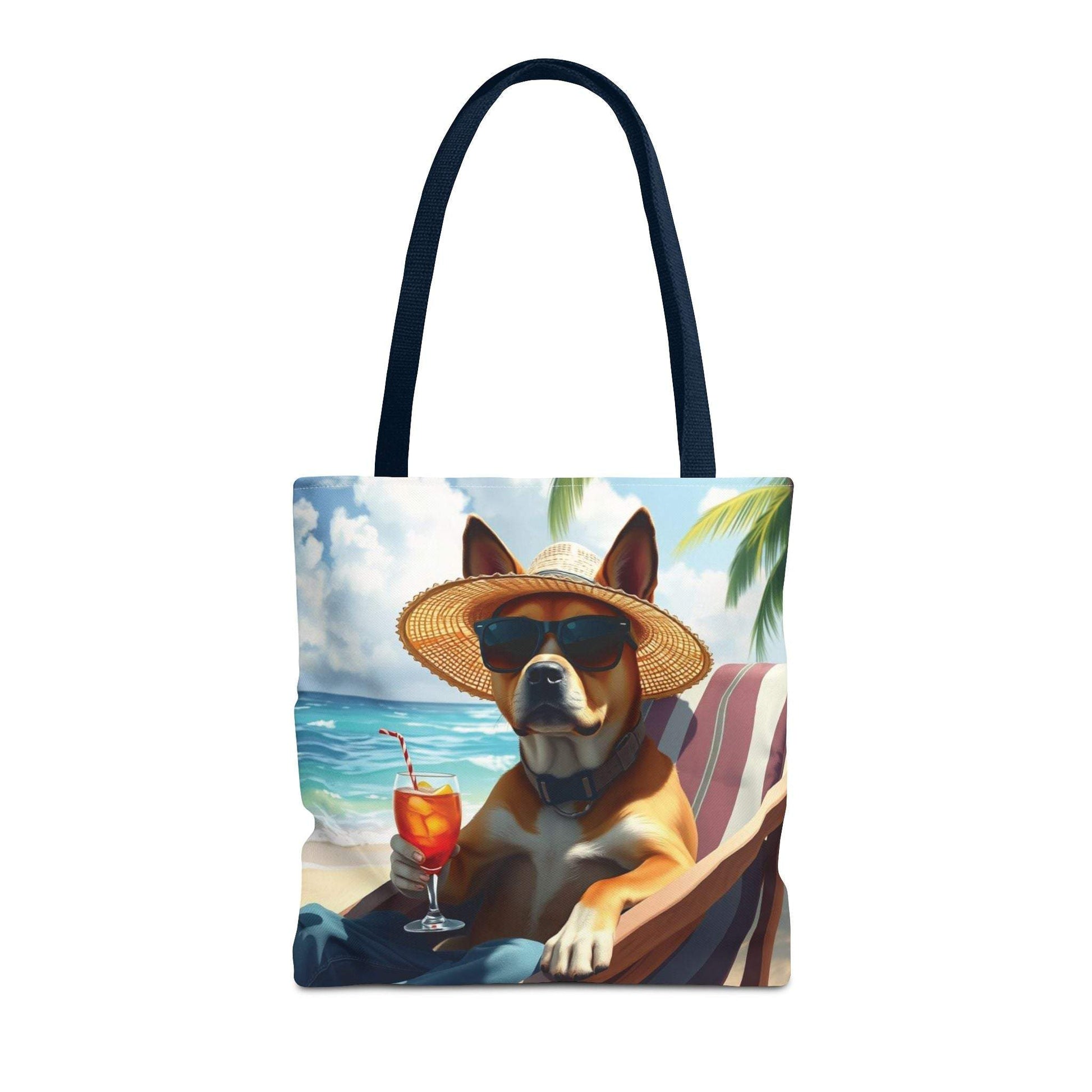 Dog Tote Bag Summer Vibes - Relaxing Beach Style Fun Design