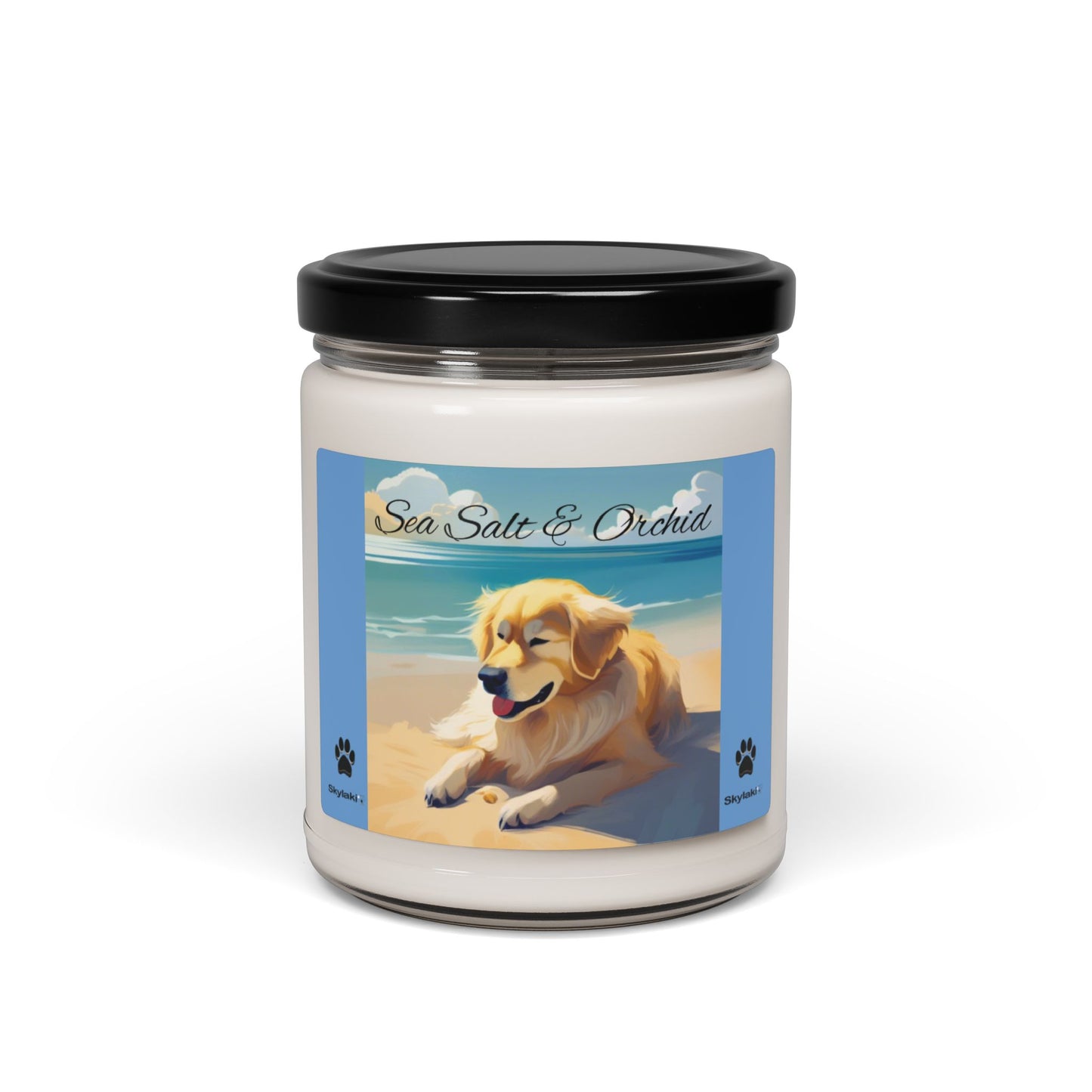 Sea Salt + Orchid Soy Candle, 9oz