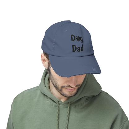 Unisex Distressed Dog Dad Cap