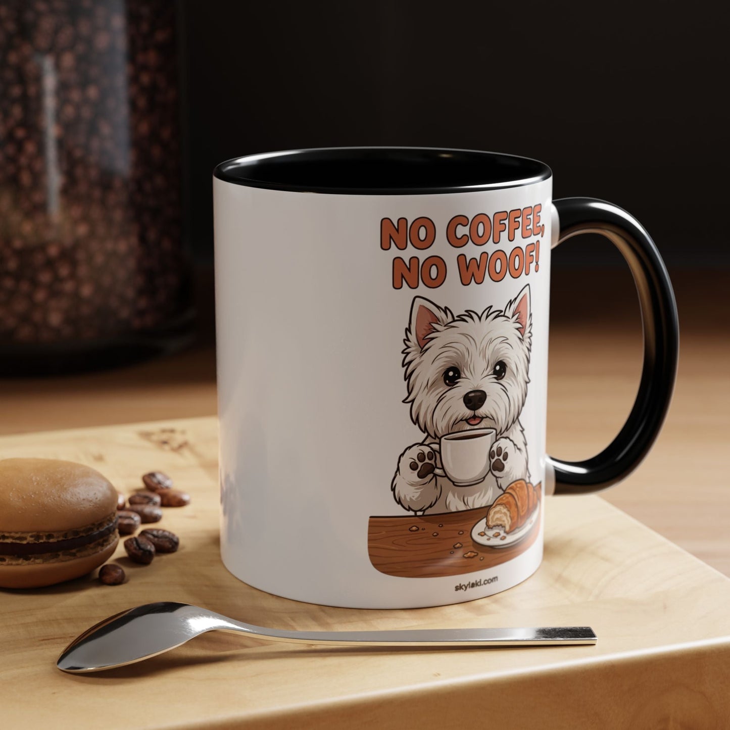 No Coffee No Woof Westie Dog Ceramic Coffee Mug